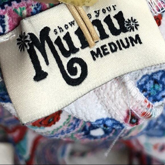 Show me Your Mumu Afton Tie-Back Romper in Bright Floral Stretch NEW - Picture 3 of 5